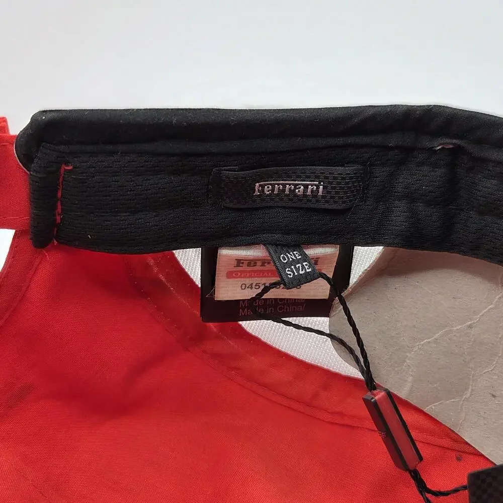 NWT Scuderia Ferrari Tecno Baseball Cap Mens Red One Size - Picture 8 of 10
